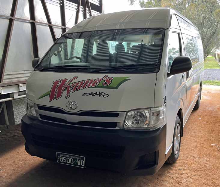 Wynnes Coaches Toyota Hiace Commuter 12